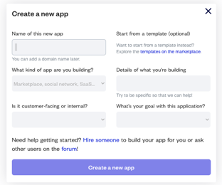 dgitags bubble create new app
